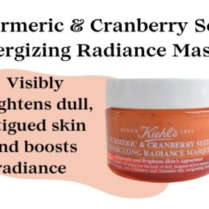 Kiehl's Merry Masking Trio Holiday Gift Set:: Turmeric & Cranberry Seed Energizing Radiance Mask, Calendula Petal-Infused Calming Mask, and Rare Earth Deep Pore Cleansing Mask