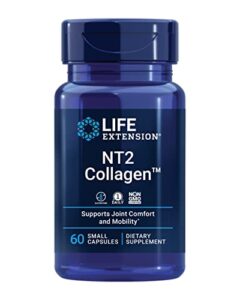 life extension nt2 collagen – undenatured type ii collagen supplement to support joint mobility – type 2 collagen for joints cartilage health – non-gmo, gluten-free, once-daily – 60 small capsules
