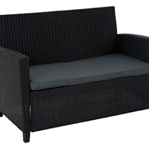 Cosco Outdoor Living 88529BGYE Malmo Patio Set, Black