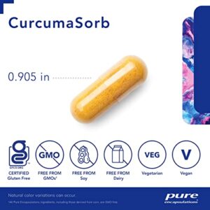 Pure Encapsulations CurcumaSorb | Curcumin Supplement to Support Digestive, Liver, Brain, Muscles, Bones, and Cardiovascular Health* | 180 Capsules