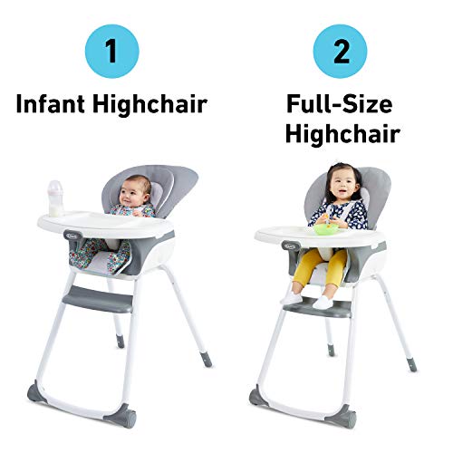 Graco Made2Grow 6 in 1 High Chair | Converts to Dining Booster Seat, Youth Stool, and More, Monty