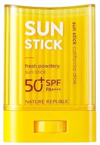 nature republic california aloe fresh powdery sun stick spf50+ pa++++ 22g / 0.77 oz.