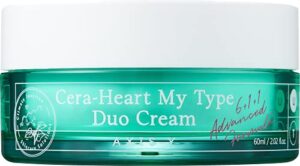 axis-y cera-heart my type duo cream 60ml / 2.02 fl. oz. | dual cream | moisturizing cream | t zone | u zone | heartleaf | ceramide