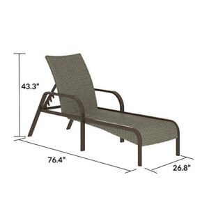 Cosco Outdoor Living SmartWick Chaise Lounger, Warm Gray (88463QDT1E)