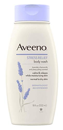 Aveeno Body Wash Stress Relief 18 Ounce (532ml) (2 Pack)