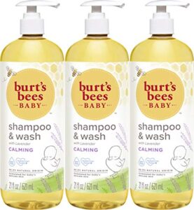 burtâ€™s bees baby shampoo & wash, calming, 21 ounces (pack of 3)
