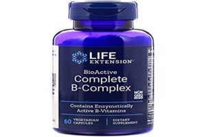 life extension bio-active complete b-complex, 60 vegetarian capsules (2)