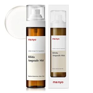 ma:nyo bifida ampoule mist facial serum mist with pha, long lasting, nourishing for men and women, clean k-beauty korean skin care 4.0 fl oz (120ml)