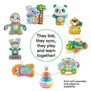 Fisher-Price Linkimals Sit-to-Crawl Sea Turtle - UK English Edition, Light-up Musical Crawling Toy for Baby