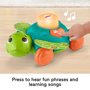 Fisher-Price Linkimals Sit-to-Crawl Sea Turtle - UK English Edition, Light-up Musical Crawling Toy for Baby