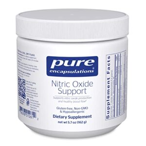 pure encapsulations nitric oxide support | supports healthy oxygen circulation and promotes energy production within muscles | 5.7 ounces