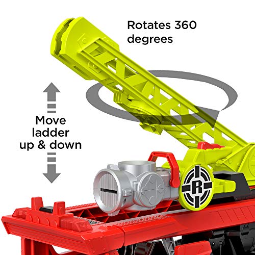 Fisher-Price Rescue Heroes Transforming Fire Truck with Lights & Sounds, Multicolor, Model:GFW30