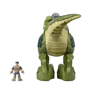 Fisher-Price Imaginext Jurassic World Mega Mouth T.Rrex, chomping toy dinosaur for preschool kids ages 3-8 years