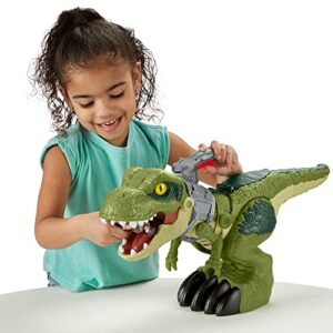 Fisher-Price Imaginext Jurassic World Mega Mouth T.Rrex, chomping toy dinosaur for preschool kids ages 3-8 years