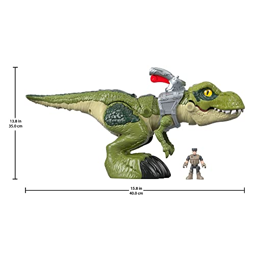 Fisher-Price Imaginext Jurassic World Mega Mouth T.Rrex, chomping toy dinosaur for preschool kids ages 3-8 years