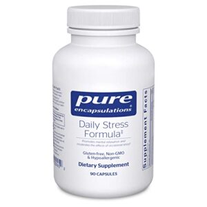 pure encapsulations daily stress formula | hypoallergenic stress defense formula | 90 capsules