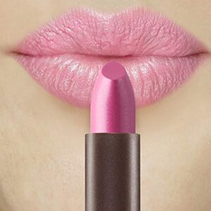 Burts Bees 100% Natural Glossy Lipstick, Pink Pool - 1 Tube