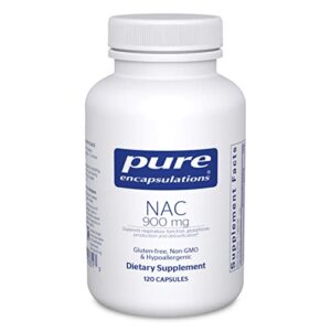 pure encapsulations nac 900 mg | n-acetyl cysteine amino acid supplement for lung and immune support, liver, and antioxidants* | 120 capsules