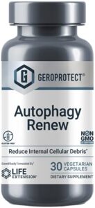 life extension geoprotect autophagy renew – encourages cellular housekeeping & longevity – vegetarian, gluten-free, non-gmo – 30 vegetarian capsules