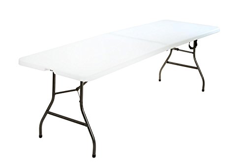 CoscoProducts COSCO 14778WSL1X Deluxe 8 Foot Folding Table, White White