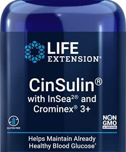 Life Extension CinSulin with InSea2 and Crominex 3+, 90 Vegetarian Capsules