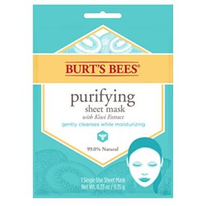burt’s bees purifying sheet mask with kiwi extract mask, 0.33 ounce