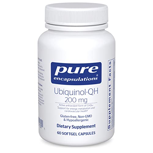 Pure Encapsulations Ubiquinol-QH 200 mg | Active Form of CoQ10 to Support Immune Health, Cellular Energy, and Cardiovascular Health* | 60 Softgel Capsules