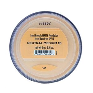 Bareminerals Matte Loose Powder Foundation Spf 15, Neutral Medium 15