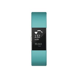 Fitbit Charge 2 Heart Rate + Fitness Wristband, Teal, Large (US Version)