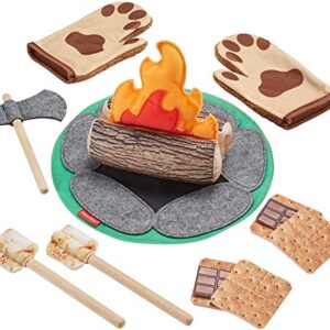 Fisher-Price S'more Fun Campfire, 18-Piece Pretend Playset [Amazon Exclusive]