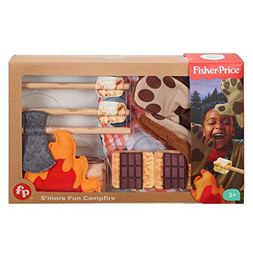 Fisher-Price S'more Fun Campfire, 18-Piece Pretend Playset [Amazon Exclusive]