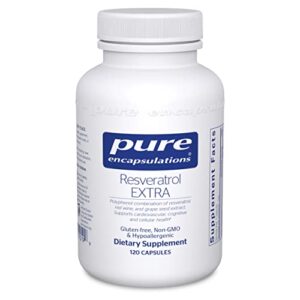 pure encapsulations resveratrol extra | supplement to support healthy cellular and cardiovascular function* | 120 capsules