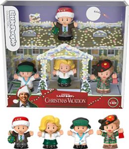little people collector national lampoon’s christmas vacation special edition set in display gift box for adults & fans, 4 figures