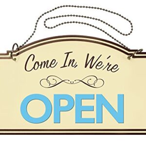 Cosco Two-Sided Open/Closed Boutique Sign Hanging Hardware Included 12 x 7 inches (098380)