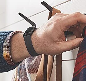 Fitbit Charge 5 Premium Horween Leather Accessory Band, Official Product, Black, Small