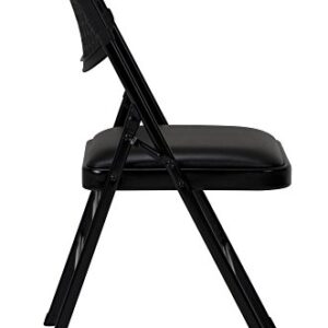 Cosco Products 60861BLK4E Commercial Fabric Folding Chair, Black