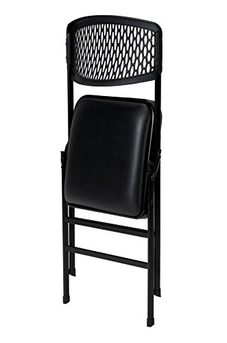 Cosco Products 60861BLK4E Commercial Fabric Folding Chair, Black