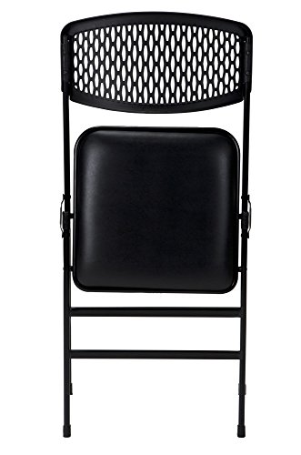 Cosco Products 60861BLK4E Commercial Fabric Folding Chair, Black