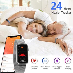 MorePro Fitness Tracker with Heart Rate Monitor, Blood Pressure Watch for Women Kids, Waterproof Fitness Watch with Blood Oxygen Sleep Tracking, Activity Step Tracker Calorie Counter for Android iOS