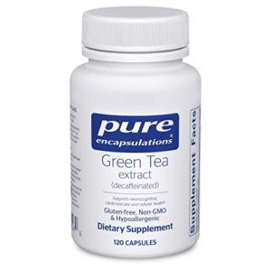 pure encapsulations green tea extract (decaffeinated) | hypoallergenic antioxidant support for all cells in the body* | 120 capsules
