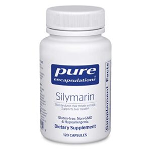 Pure Encapsulations Silymarin | Milk Thistle Extract Supplement for Liver Support and Antioxidant Activity* | 120 Capsules