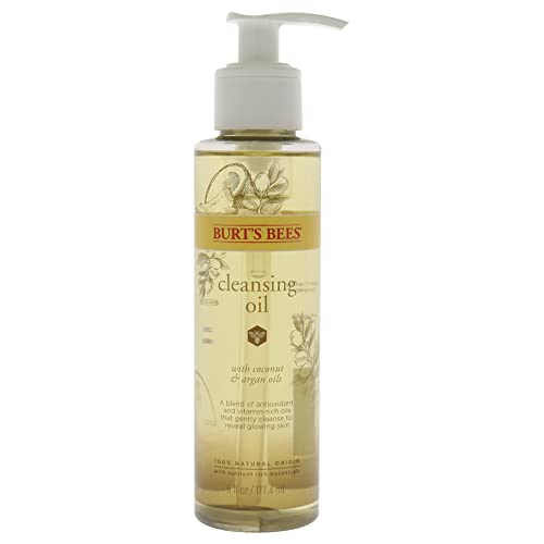 Burt's Bees 100% Natural Facial Cleansing Oil for Normal to Dry Skin, 6 Oz (Package May Vary)