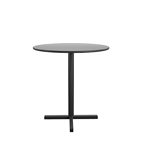 CoscoProducts COSCO 88852BLK1E Round Indoor/Outdoor Steel Bistro Table, 24", Black