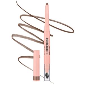 maybelline total temptation eyebrow definer pencil, soft brown, 1 count