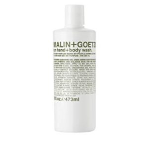 Malin + Goetz Rum Hand + Body Wash — cleansing, purifying, hydrating women and men’s , all skin types, dry, sensitive. No stripping or irritation. Cruelty-free and vegan 16 Fl oz