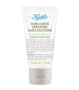kiehl’s rare earth deep pore cleanser with amazonian white clay, 2.5 ounce/75ml