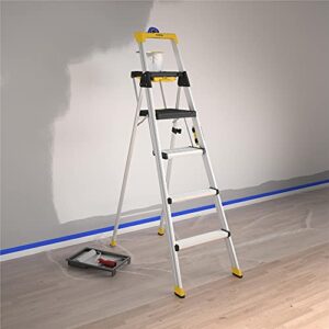 COSCO 6 ft Commercial Aluminum Project Ladder (Yellow)