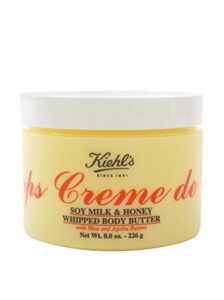 kiehl’s creme de corps soy milk and honey whipped body butter cream, 8 oz