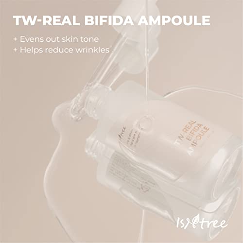 Isntree TW-Real BIFIDA Korean Face Collagen Ampoule 1.69 fl. oz. for Aging, Dry Skin Type - Reduce Fine Lines, Dull Spots, –, Hydrating, Moisturizing Ample Serum