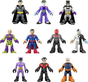 imaginext dc super friends batman figure multipack, ultimate hero villain match-up, 10 characters & 10 accessories for ages 3y+ [amazon exclusive]